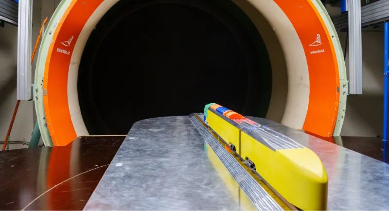 Náš nový západočeský vlak míří do aerodynamického tunelu, testy ověří stabilitu