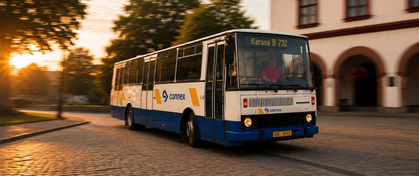 Do Chrudimi se vrací naše historická Karosa B732, projede velkou část města